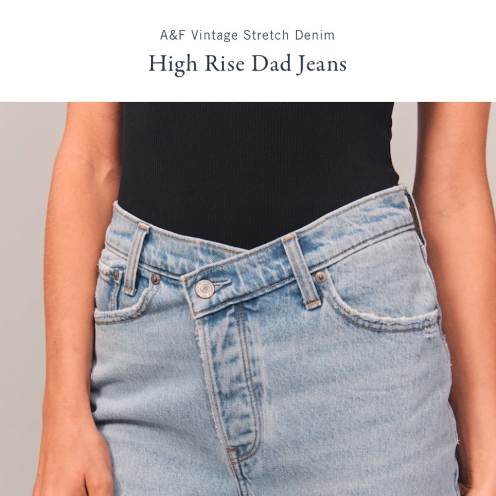 Abercrombie “The Dad high rise” jeans. size 25 S